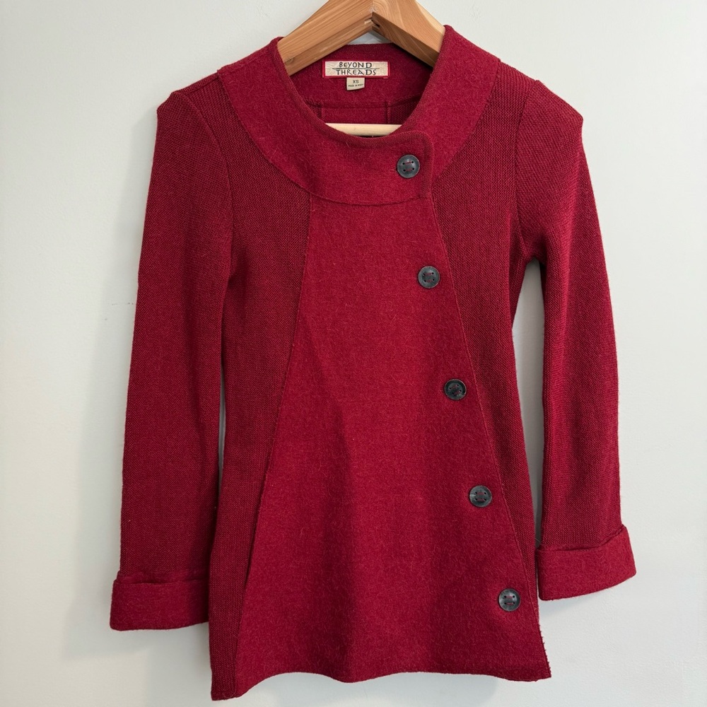 Beyond Threads Alpaca Wool Cardigan Sweater